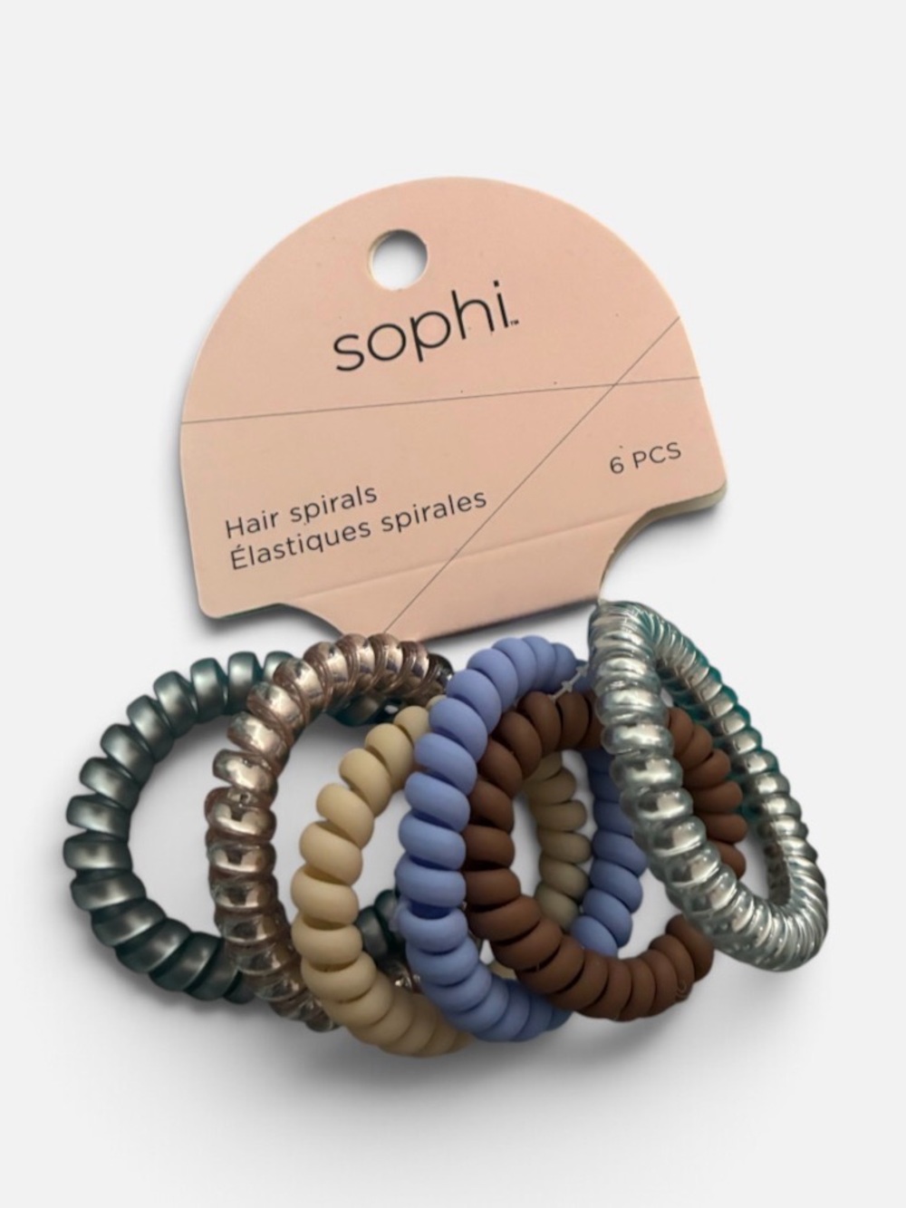 6-Pack Spiral Hair Ties